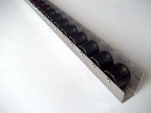 Roller rail type 100L/33/1mm stainless steel L=2000mm